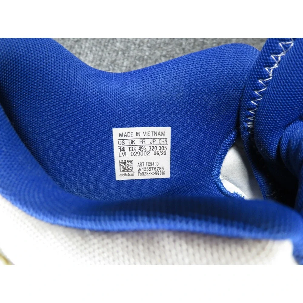 Adidas Men's D.O.N. Issue 2 Donovan Mitchell Shoes Size 14 White Royal Blue